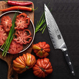 Sun Series Damascus Chef Knife | SHAN ZU Knvies