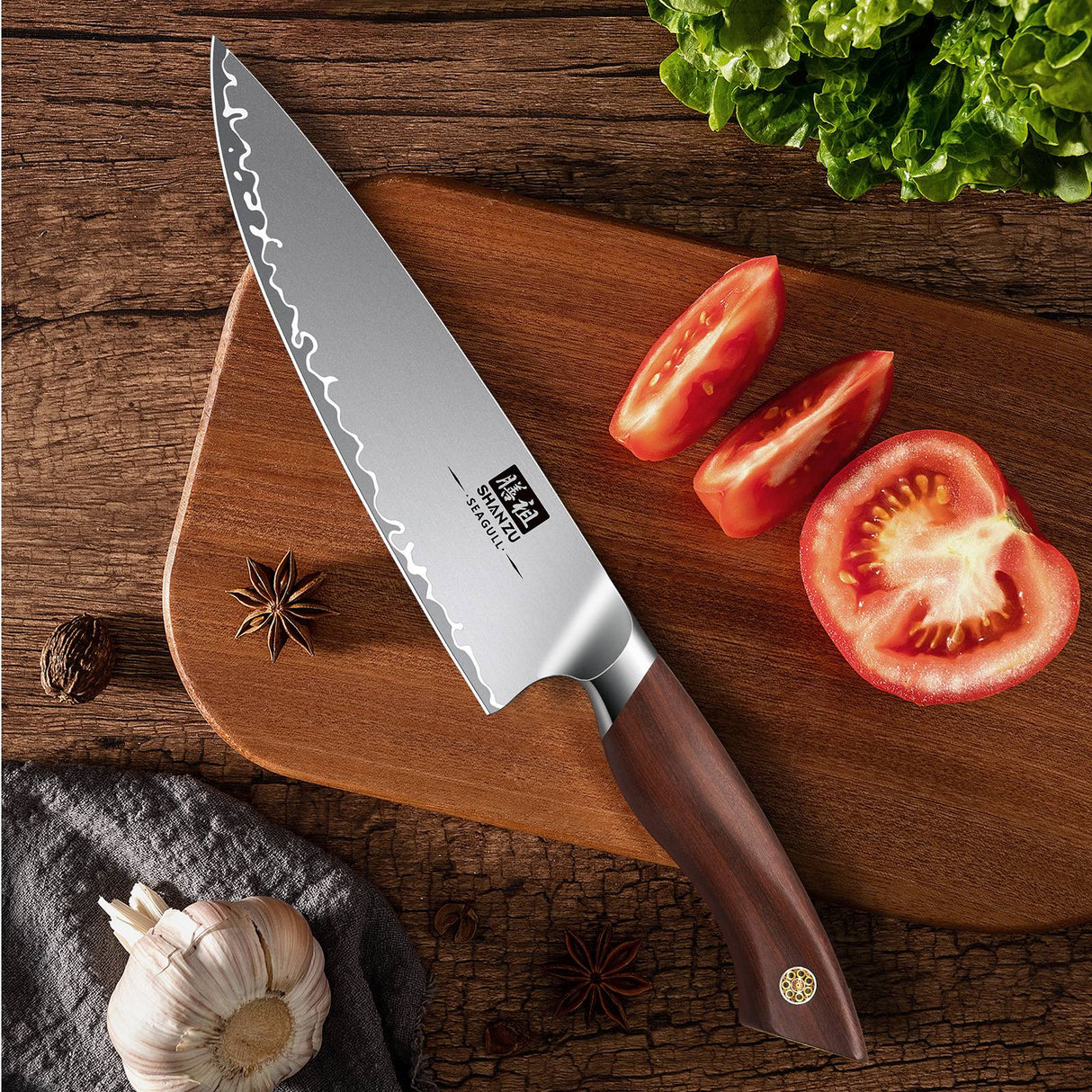 Seagull American S35VN 7" Chef knife