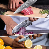 SHAN ZU PRO 3-PCS Damascus Knife Set