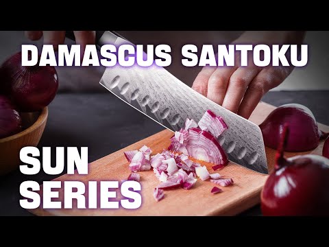 Sun Damascus Santoku Knife